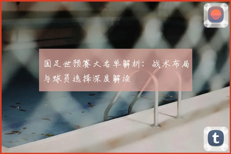 国足世预赛大名单解析：战术布局与球员选择深度解读