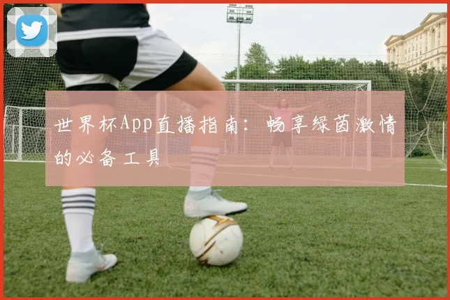 世界杯App直播指南：畅享绿茵激情的必备工具