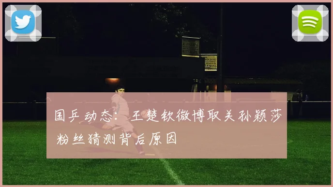 国乒动态:王楚钦微博取关孙颖莎 粉丝猜测背后原因